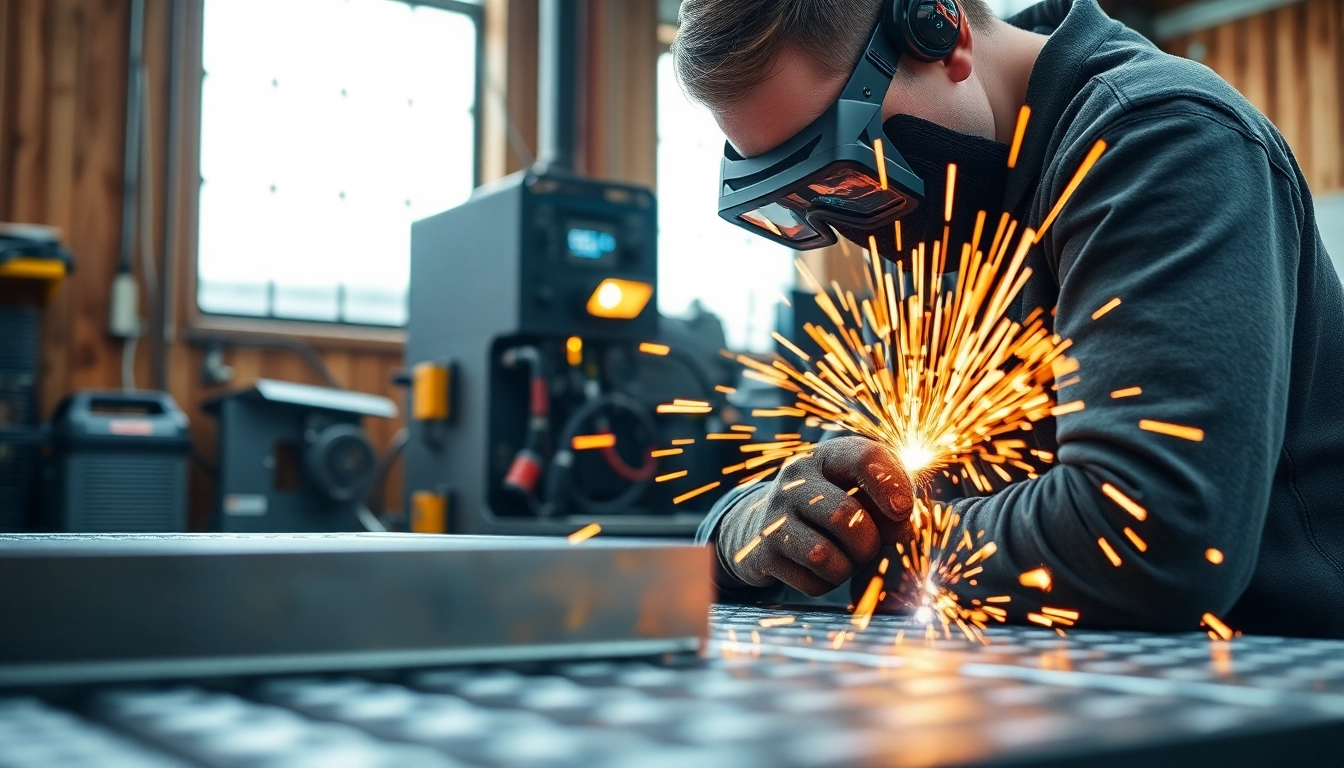 Explore high-quality welding supplies near me in a professional welding workshop setting