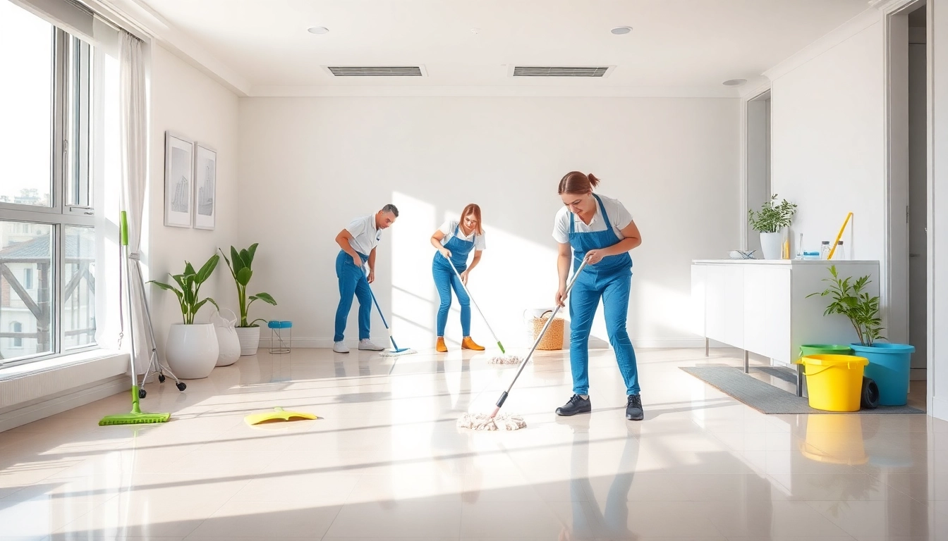 Experienced bond cleaning Brisbane team deep cleaning an apartment, ensuring immaculate surfaces.