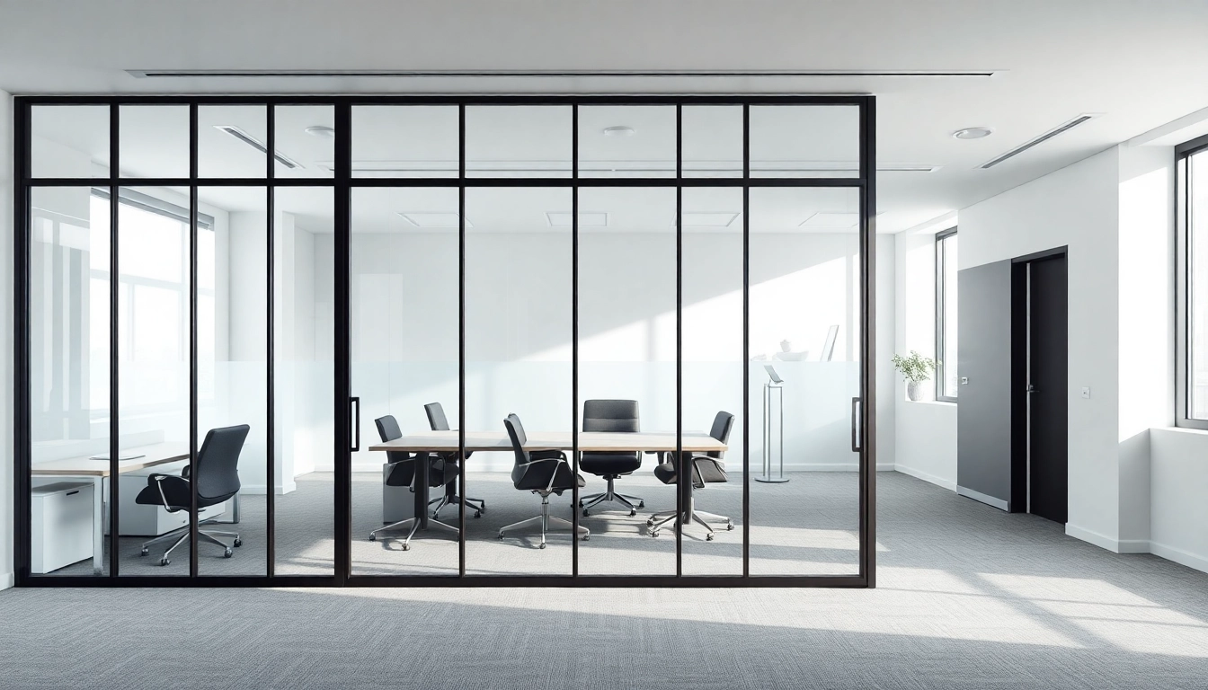 Showcasing a Folding Partition Wall that enhances modern office design with versatility and style.