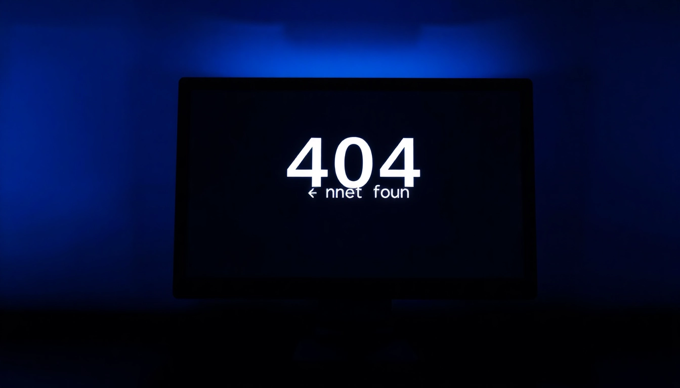 Resolve line下载電腦版 issues with a clear 404 Not Found message on a computer screen.