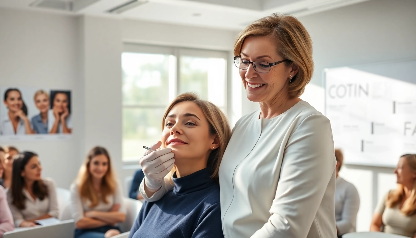 Learn advanced techniques for botox and filler courses in a vibrant training environment.