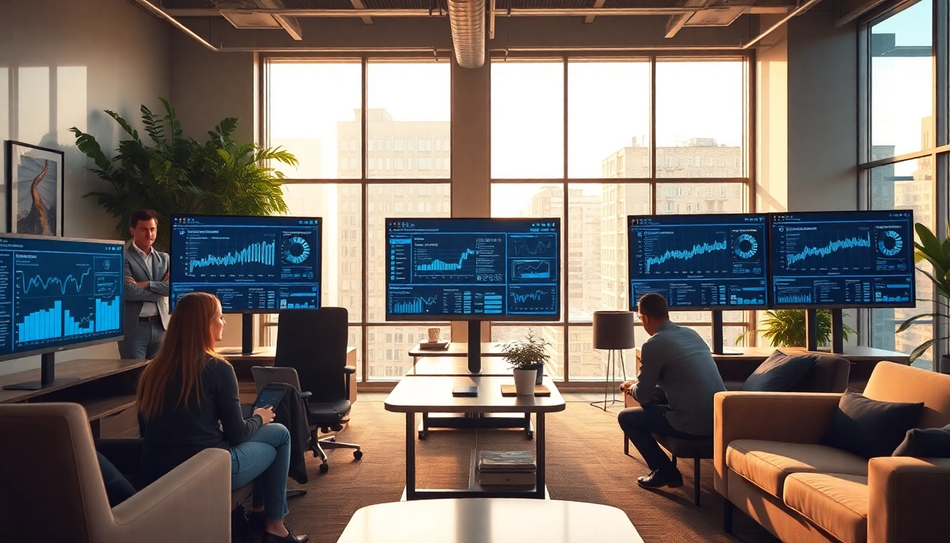 Managed IT provider working collaboratively in a modern office environment.