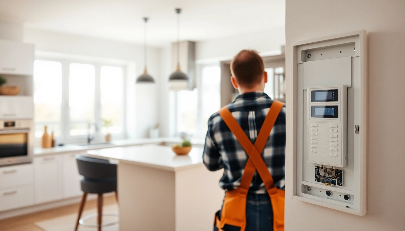 View of a new electrical panel installation showcasing modern design and expert installation.