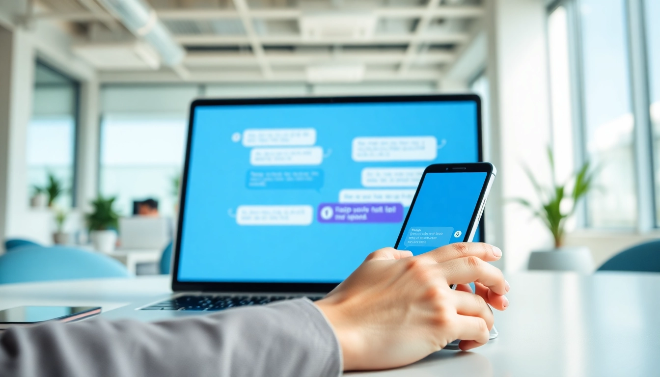 Engaging chatbot for website showcasing modern interface design and user interaction.
