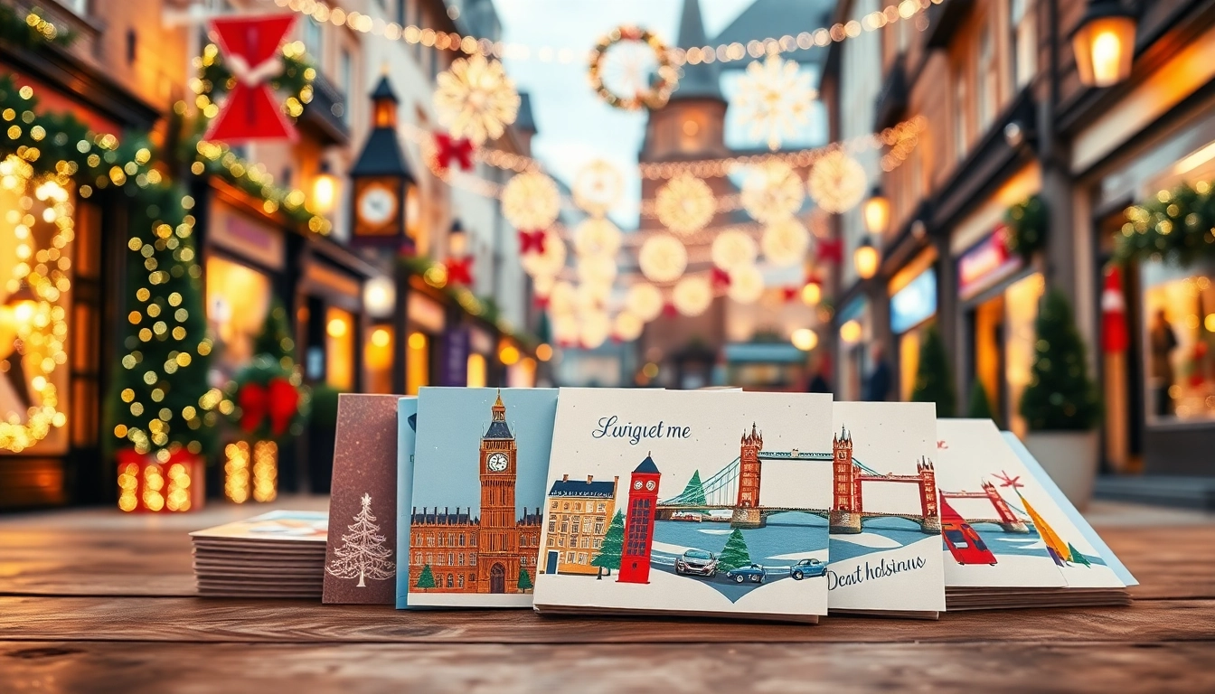 Discover unique Xmas cards London featuring beautifully illustrated designs showcasing iconic landmarks.