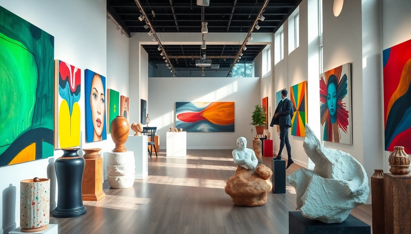 Visit the in lieu gallery showcasing vibrant contemporary art by emerging talents.
