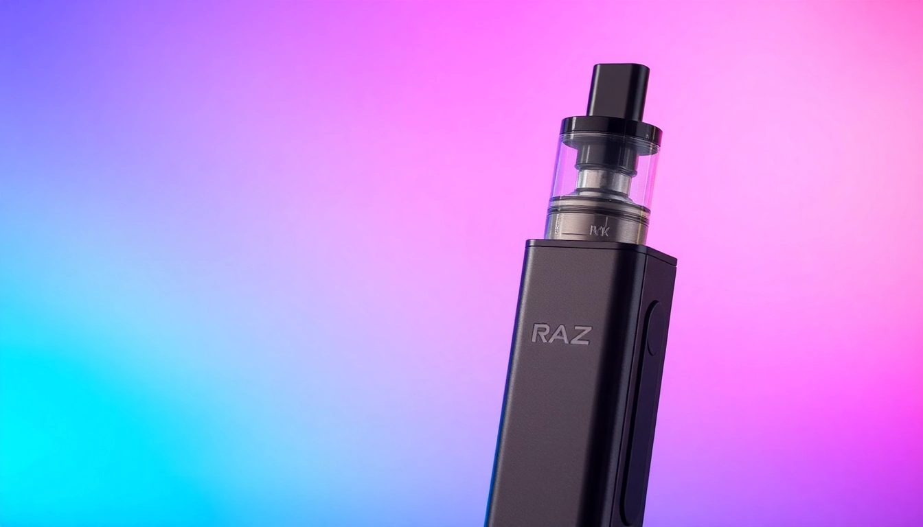 Experience the sleek design of the RAZ 9K disposable vape with high-definition features.