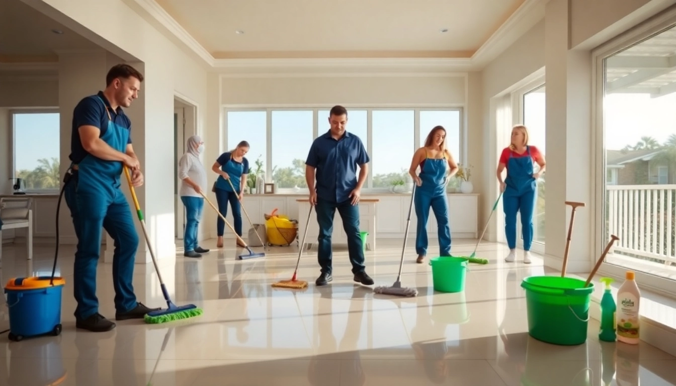 Experienced team performing bond cleaning Brisbane in a pristine residential setting.